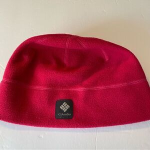 Columbia womans Thermarator omni heat hot pink fleece skull beanie hat OS